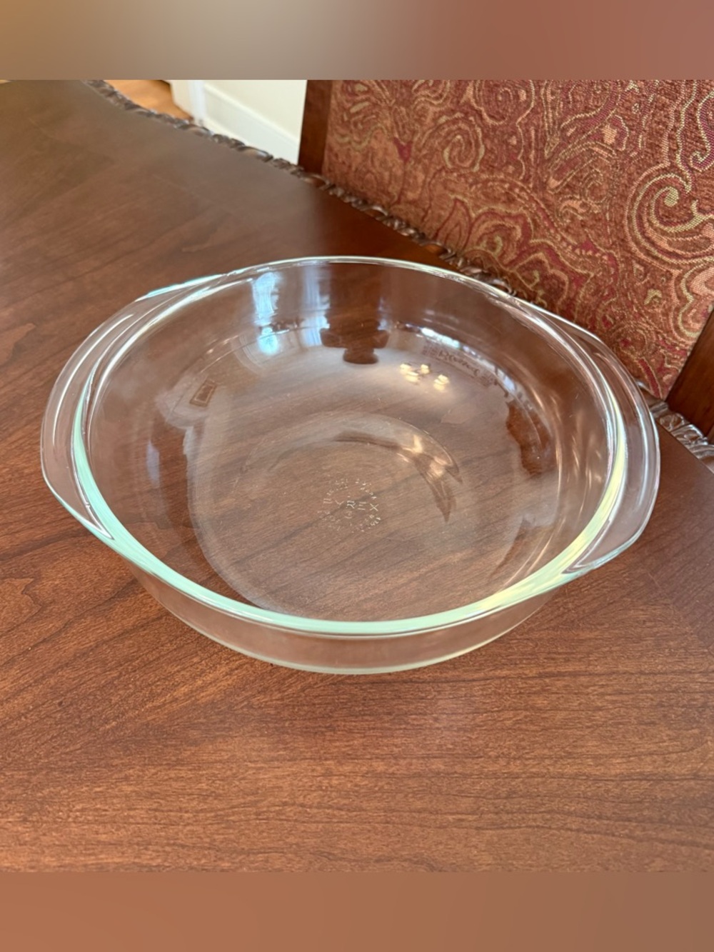 Vintage PYREX #026 3-Qt Glass Baking Dish / Casserole Roaster Bottom w/ Handles